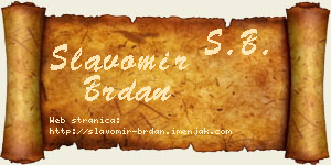 Slavomir Brdan vizit kartica